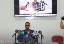 المدير التنفيذي لمرصد الحريات الإعلامية في المؤتمر الصحفي اليوم - مصدر الصورة مرصد الحريات الإعلامية في اليمن